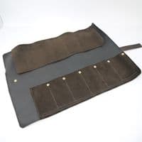 Six Magpies Leather Tool Roll - A great way to store your carving tools